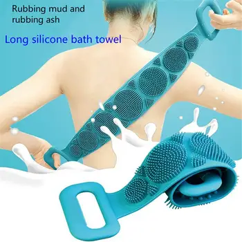 Magiczne Silikonowe Szczotki Ręczniki Kąpielowe Szczotka Do Ciała, Wygodny Pas Peeling Tylna Szczotka Pas Umyć Skórę Domowe Czyste Prysznice Szczotki