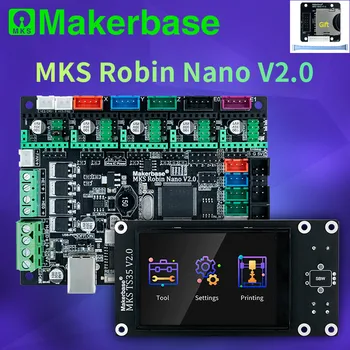 MAKERBASE MKS Robin Nano V2.0 płyta główna drukarka 3D początkujący kits TFT35 ekran dotykowy mks tft moduł wi-fi tmc2209 tmc2208 sterownik
