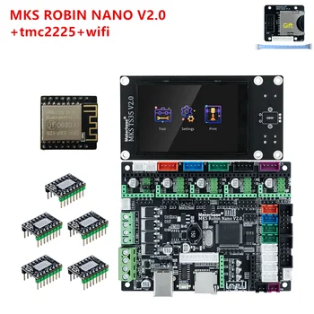 MAKERBASE MKS Robin Nano V2.0 płyta główna drukarka 3D początkujący kits TFT35 ekran dotykowy mks tft moduł wi-fi tmc2209 tmc2208 sterownik