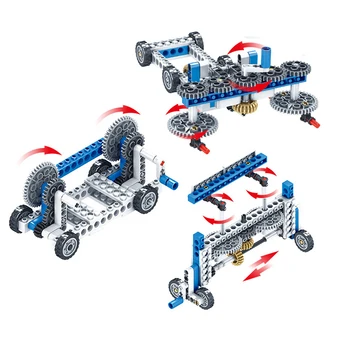 Mechaniczna koło zębate technologia nauka bloki zgodna budowlane ciężarówka Samochód macierzystej twórca fizyka zabawki edukacyjne