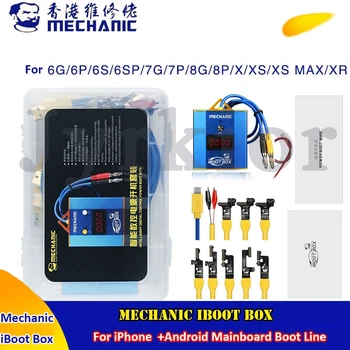 Mechanik iBoot Box DC Power Supply test kabel z przełącznikiem On/Off dla iPhone, Samsung, Huawei, Xiaomi naprawa płyty głównej Boot Line