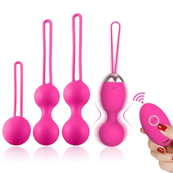 Medyczny silikonowy wibrator kulki Kegla ćwiczenia obejmujących piłki Bezpieczny ben wa piłka dla kobiet pochwy masażer dorosła zabawka