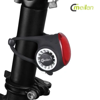 Meilan S3 Wireless Bicycle taillight Remote Control COB Bell Anti-Theft Alarm Smart Bike lampa tylna zespolona bezpieczeństwo jazda na Rowerze lampa tylna zespolona