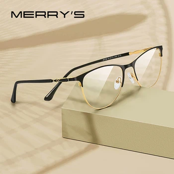 MERRYS DESIGN Women Retro Cat Eye Glasses Frame Ladies Fashion Eyeglasses przepisane im optyczne okulary S2116