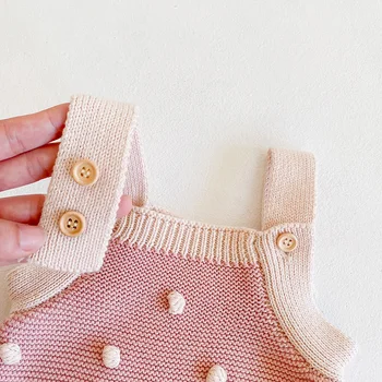 MILANCEL baby clothing baby knitwear handmade prom baby girls bodysuit toddler girl one piece