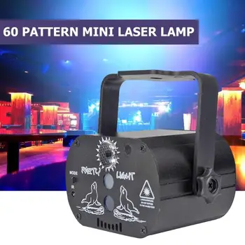 Mini led laser projektor światło przenośne 180 stopni ręczne obracanie USB akumulator Klubowa impreza DJ disco Sceniczny światło