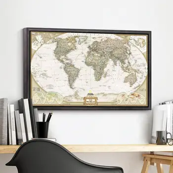 MIRUI wzór mapa świata materiałów biurowych szczegółowe antyczny плакатная ściany wykres retro papier matowy papier pakowy 28*18 cali mapa świata