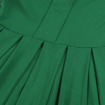 MISSJOY A-Line sukienki damskie Vestidos 2019 jesień wzór z długim rękawem patchwork koronki plisowane eleganckie wieczorne O-neck odzież Плать