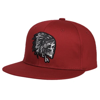 Moda bawełna męska czapka z daszkiem hip-hop kapelusz Punisher haft osobowość czapka snapback kapelusze wszystkie sezony gorras