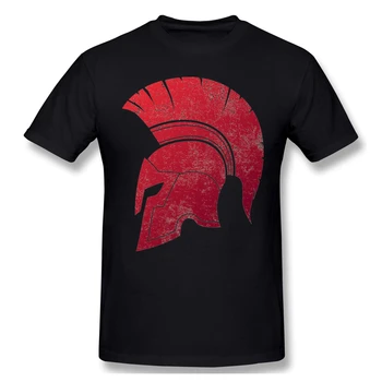 Moda casual t-shirt grunge spartan kask drukowany zabawny assassin creed mężczyźni ulica bawełna
