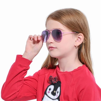 Modne okulary dla dzieci pilotażowe dla dzieci okulary przeciwsłoneczne pilotażowe dla dzieci okulary przeciwsłoneczne ochrona przed promieniowaniem UV Oculos De Sol