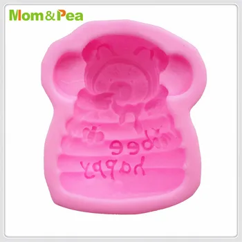 Mom&Pea MPA1879 Be Happy Kształcie Silicone Mold Cake Decoration Fondant Cake 3D Mold Food Grade Soap Mold