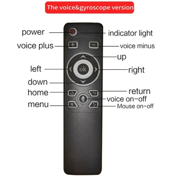 MT3 Smart Voice Remote Control 2.4 G pilot zdalnego sterowania na podczerwień Air Mouse dla Android TV Box Google Voice