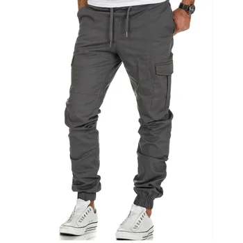 Męskie Spodnie Cargo Casual Męskie Casual Spodnie Z Wieloma Kieszeniami Jogger Spodnie N31 Męskie Obcisłe Spodnie Szare Spodnie Uliczne Spodnie Dla Mężczyzn