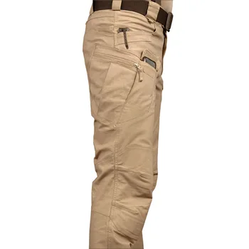 Męskie spodnie robocze bezpieczeństwo taktyczna odzież ochronna bawełniane spodnie odkryty jednolity kolor elastyczny ciche dekoracje słońca Safety Protection