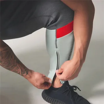 Męskie spodnie treningowe spodnie Męskie stałe trening kulturystyka odzież casual siłownie fitness spodnie biegacze spodnie ołówek spodnie