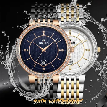 Męskie Stalowe zegarek-bransoletka bardzo drobne diamentowe zegarki dla mężczyzn twórcze sukienka zegarek kwarcowy zegarek wodoodporny moda Relogio Masculino