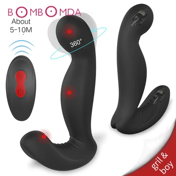 Mężczyźni wibrator C typ masażer prostaty analny wibrator silikon 9 biegów korek analny sex zabawki dla mężczyzn masturbator analny zabawki dla dorosłych