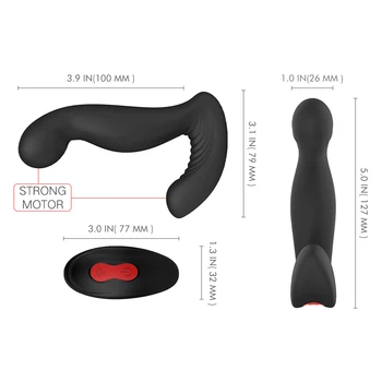 Mężczyźni wibrator C typ masażer prostaty analny wibrator silikon 9 biegów korek analny sex zabawki dla mężczyzn masturbator analny zabawki dla dorosłych