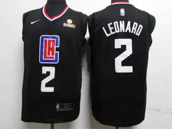 NBA Los Angeles Clippers #2 Kawhi Leonard koszykówki mikey nowy męski czarny Jersey