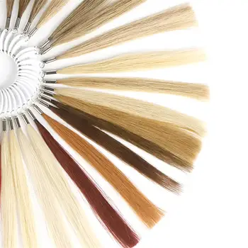 Neitsi Double Rysowane Remy Hair Color Rings/ Color Charts 37 Kolorów Dostępne Są Ludzkie Włosy Mogą Być Malowane Dla Próbki Wnętrza