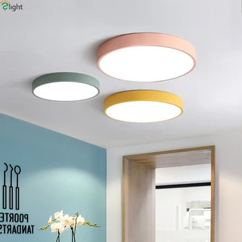 Nordic Multicolor Led Ceiling Light App Dimmable Led Sufitowa Żyrandol Oświetlenie Do Salonu Wystrój Sypialni Led Lampa Sufitowa