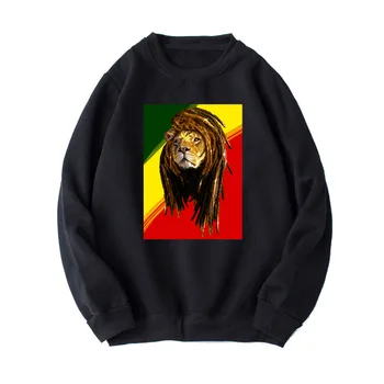 Nowa dostawa chwastów Lew reggae rock kultura Rasta mężczyźni kobiety rozmiar wysokiej jakości bawełna polar gruba ciepła bluza z kapturem