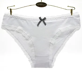 Nowe gorące sprzedaży 4 szt./lot bawełniane majtki damskie moda koronki bawełniane majtki seksowna bielizna bielizna majtki 89325