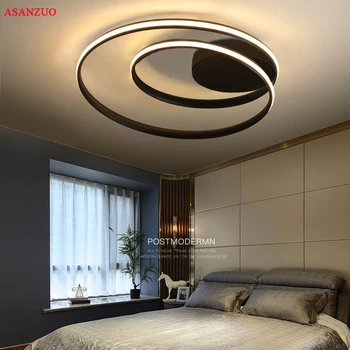 Nowoczesne lampy sufitowe led lampy do salonu, sypialni, gabinetu biały kolor czarny, do montażu powierzchniowego lampa sufitowa Deco AC85-265V