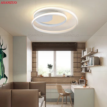 Nowoczesne lampy sufitowe led lampy do salonu, sypialni, gabinetu biały kolor czarny, do montażu powierzchniowego lampa sufitowa Deco AC85-265V
