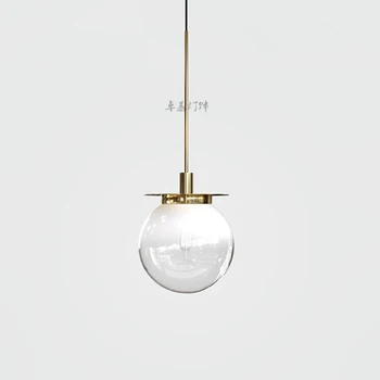 Nowoczesne lustro szklana kula nasufitowe miedź/srebro/złoto Glob lampy nowoczesne lampy kuchenne 1szt