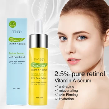 Nowy 30 ml 2.5 % czysty retinol witamina A serum naprawy skóry ujędrniający przeciw zmarszczkom krem Anty trądzik serum do pielęgnacji skóry