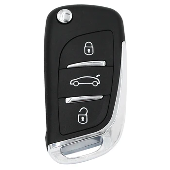 Nowy styl DS Keyless Entry Fob 3 przyciski 434 Mhz ID46 chip składany kluczyk do Peugeota 206 207 206CC