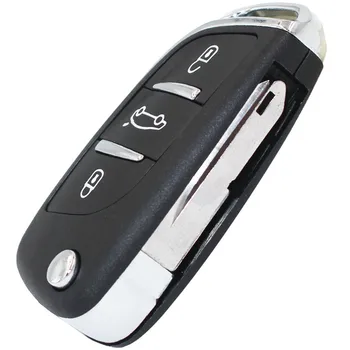 Nowy styl DS Keyless Entry Fob 3 przyciski 434 Mhz ID46 chip składany kluczyk do Peugeota 206 207 206CC