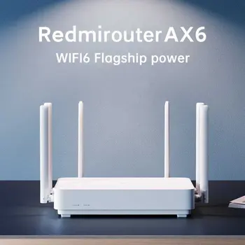 Nowy Xiaomi Redmi Router AX6 WiFi 6 6-Core 512MB Memory Mesh Home IoT 6 wzmacniacz sygnału 2.4 G 5GHz oba 2 двухдиапазонных OFDMA