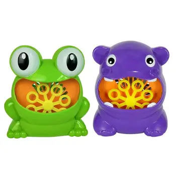Nowy ładny żaba automatyczny bańka maszyna dmuchawa lub herbaty wanna zabawki kreskówka zwierząt bańka dmuchawa lub herbaty dzieci odkryty zabawki dla dzieci