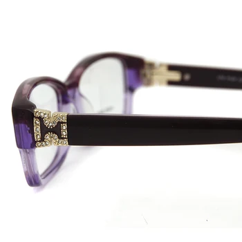 Octan Optyczna Ramka Widok Kobiety Kwadratowe Luksusowe Okulary Marki Projektant Rhinestone Oprawki Okularowe Wiosna Osiowe Kobiety Szkło