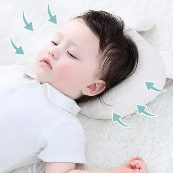 Oddychająca płaska głowica dla Dzieci poduszka pewex poduszka do formacji głowy ergonomiczny naturalny lateks dziecko poduszka 0-1Y