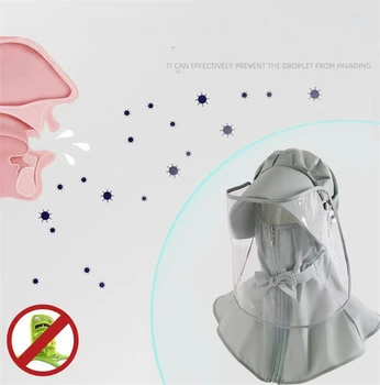 Odkryty ochronny kaptur, roleta kapelusz, ochrona twarzy, ochrona UV, spray wirusowe izolacja kaptur, maska do twarzy, roleta kapelusz