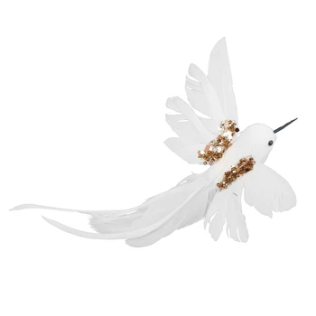 Ogród boże Narodzenie Modelowanie Dekoracji Dekoracje, rekwizyty choinka dekory pióro 10 szt. modelowanie rzemiosło fałszywe pióra Kolibra