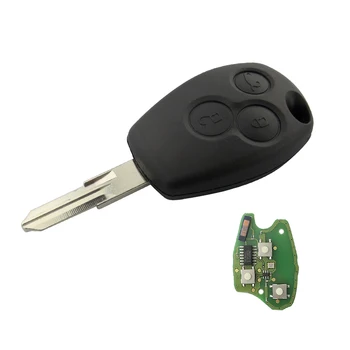 OkeyTech 2/3 Button 433mhz ID46 PCF7947 transponder chip Uncut VAC102 Blade Remote Key Fob dla Renault Clio DACIA Logan Sandero