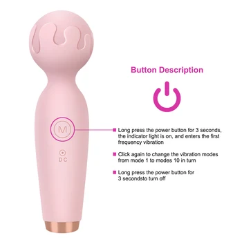 OLO AV wibrator 10 częstotliwość mini-różdżka wibrator kobieta masturbator G-spot masażer łechtaczki pobudzający sex zabawki dla kobiet