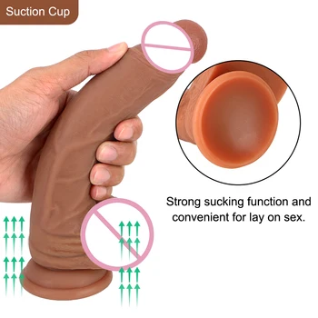 OLO super ogromny wielki penis z przyssawką damska pupa masturbacja korek analny uczucie skóry realistyczne dildo sex zabawki dla kobiet