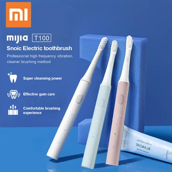 Oryginalny Xiaomi T100 szczoteczka do zębów szczoteczka do zębów głowicy Mijia T100 elektryczna oral głębokie czyszczenie sonicare szczoteczka dwubiegowa czyszczenie