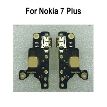 Oryginał Nokia 7 Plus USB dock port ładowania mikrofon silnik wibrator modułowa płyta części zamienne do Nokia 7 Plus