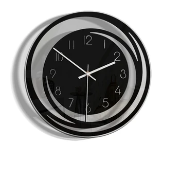 Oszczędny Dom Ozdoba Salonu Akrylowe Zegar Ścienny Wybuchowe Modelu Minimalistyczny Skandynawski Styl Przezroczysty Zegar