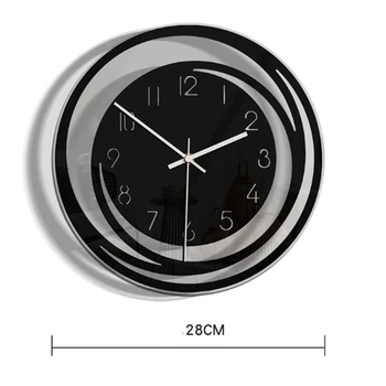 Oszczędny Dom Ozdoba Salonu Akrylowe Zegar Ścienny Wybuchowe Modelu Minimalistyczny Skandynawski Styl Przezroczysty Zegar