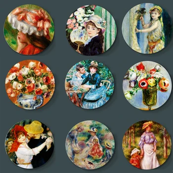 Pierre-Auguste Renoir Malarstwo Dekoracyjne Talerz Wysokiej Klasy Ceramika Artystyczna Płyta Główna Strefa Dla Gości I Restauracja Tło Rzemiosła