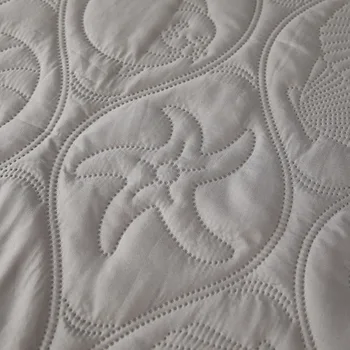 Pikowana wodoodporny materaca wodoodporna jednolity kolor materaca pokrywa ochronna King Queen Soft Bed Pad Cover