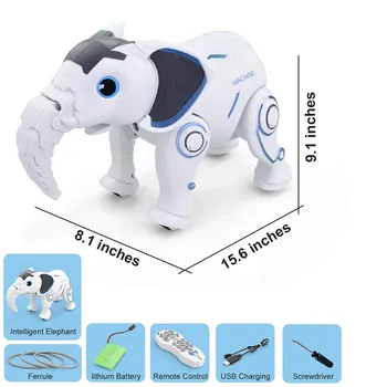 Pilot Zdalnego Sterowania Elephant Rc Robot Interaktywna Zabawka Śpiew, Taniec Rc Animal Toy Smart Robot Baby Robot Toy For Kids Rc Animal 345